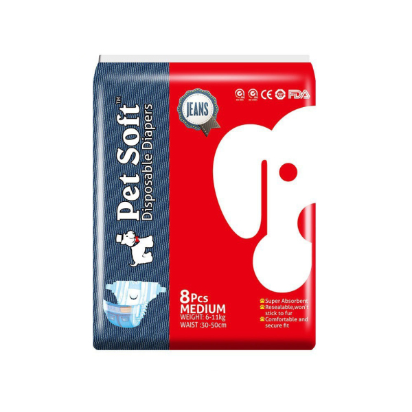 DONO DOG Physiological Pant Lightweight Denim Style Dog Physiological Pants Pet Diapers Special Diapers