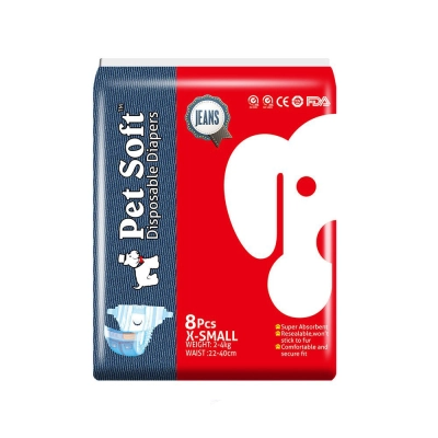 DONO Lightweight Denim Style Dog Physiological Pants 01