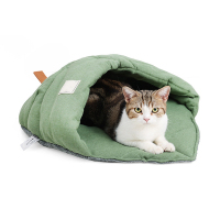CAT Bag & Cages Pet Leaves Creative Autumn And Winter Cat Litter Cat Deep Sleep Warm Sleeping Bag Plus Cotton Soft Pet Litter