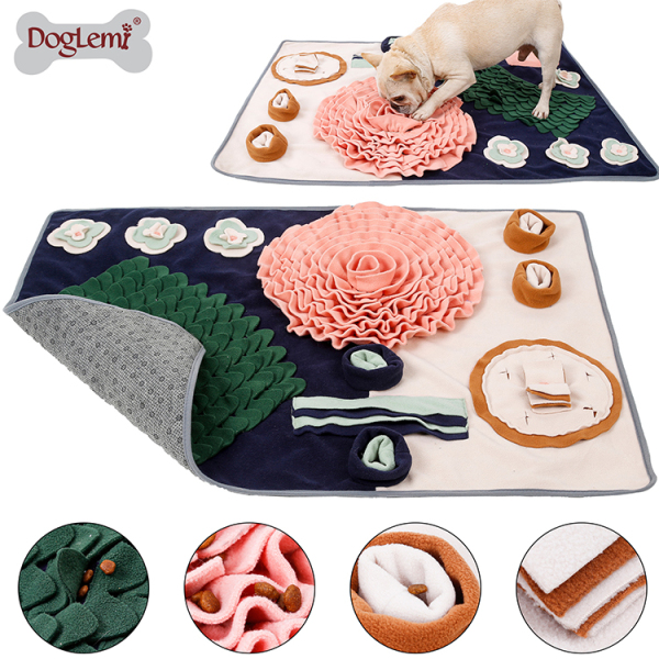 DOG Sniffing Mat Pet Sniffing Pad Tibetan Food Puzzle Plush Dog Toy Training Decompression Extra-large Dog Sniffing Pad