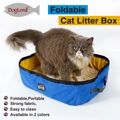 CAT Cat Litter & Cat Litter Boxes Portable Folding Pet Cat Litter Box Out Waterproof Large Cat Toilet Home 02