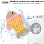 Cat Slow Food Toy Fish-shaped Pet Sniffing Pad Plush Tibetan Food Puzzle Training Cat Toy Anti-demolition Home To Relieve Boredom