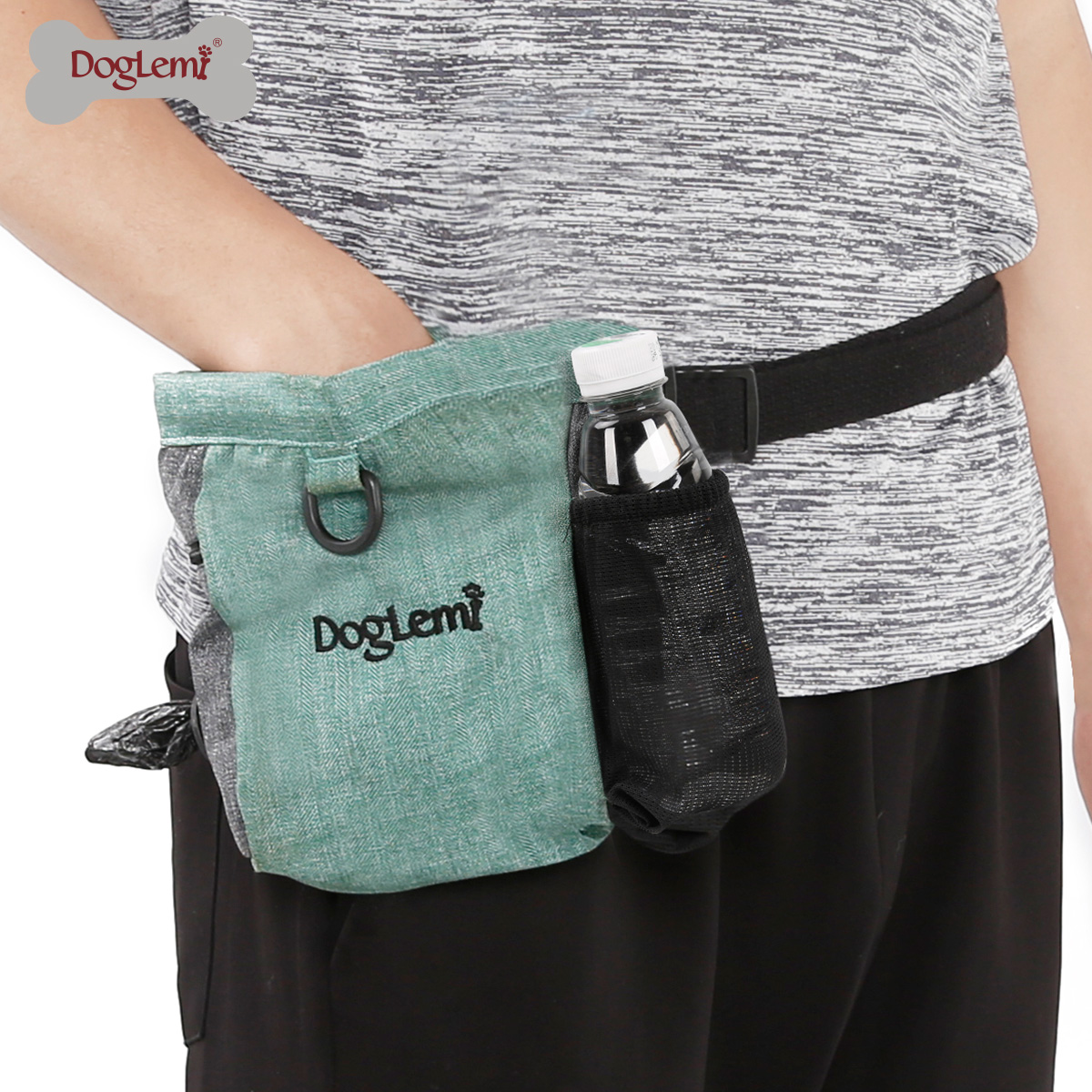 DOG Training Equipment Pet Portable Training Dog Snack Bag Canvas Bag Dog Food Waist Bag Outdoor Training Dog Walking Dog Equipment