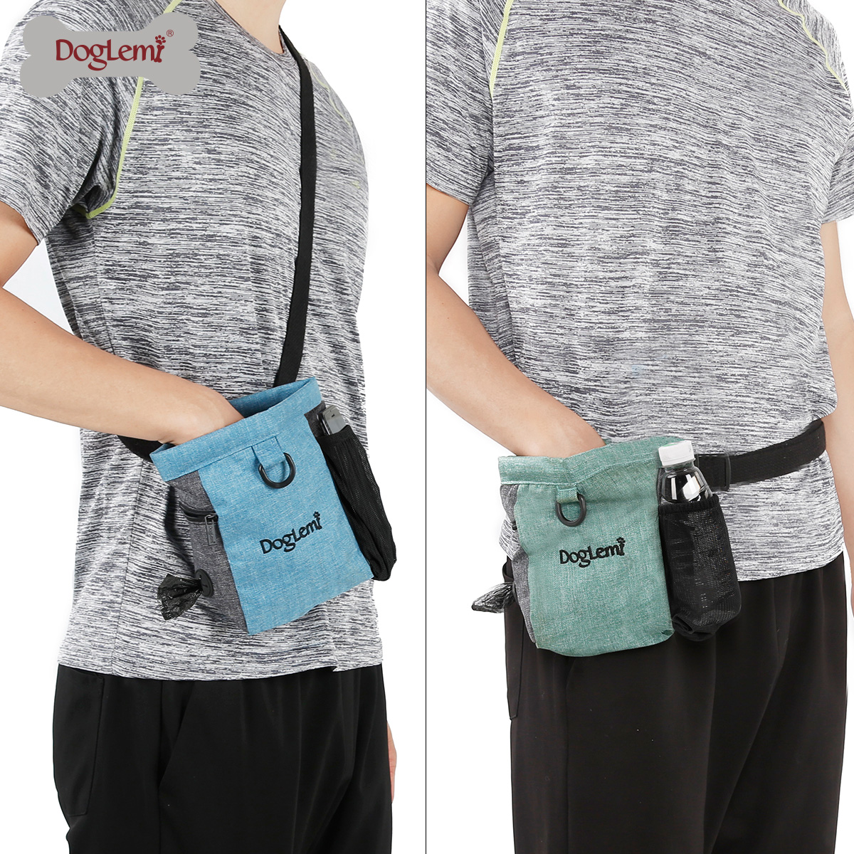 DOG Training Equipment Pet Portable Training Dog Snack Bag Canvas Bag Dog Food Waist Bag Outdoor Training Dog Walking Dog Equipment