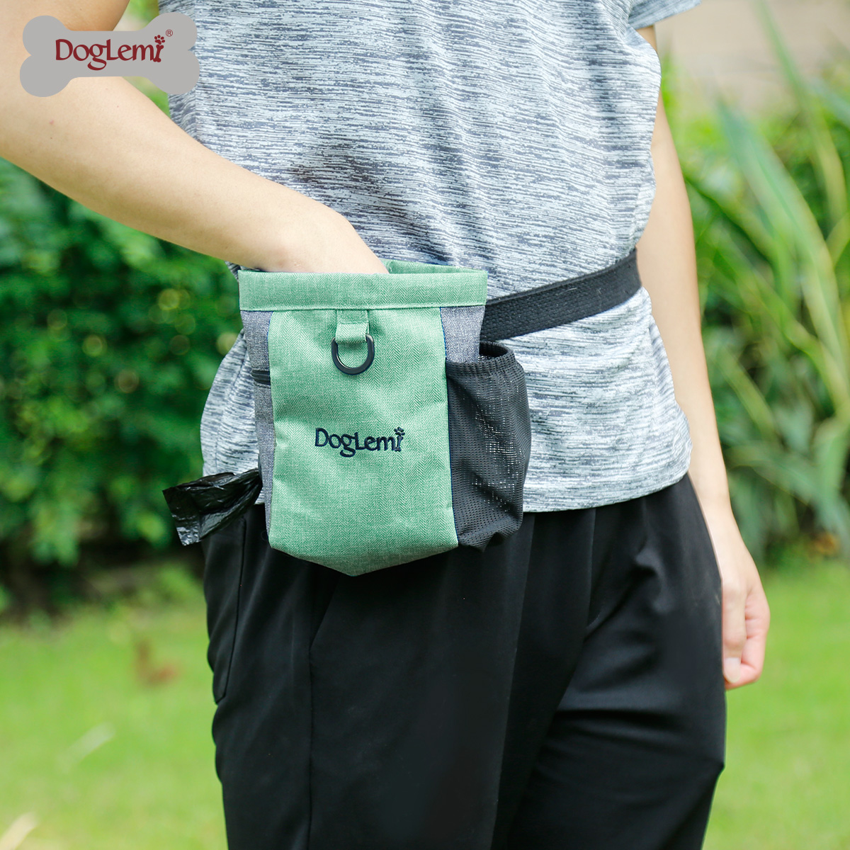DOG Training Equipment Pet Portable Training Dog Snack Bag Canvas Bag Dog Food Waist Bag Outdoor Training Dog Walking Dog Equipment
