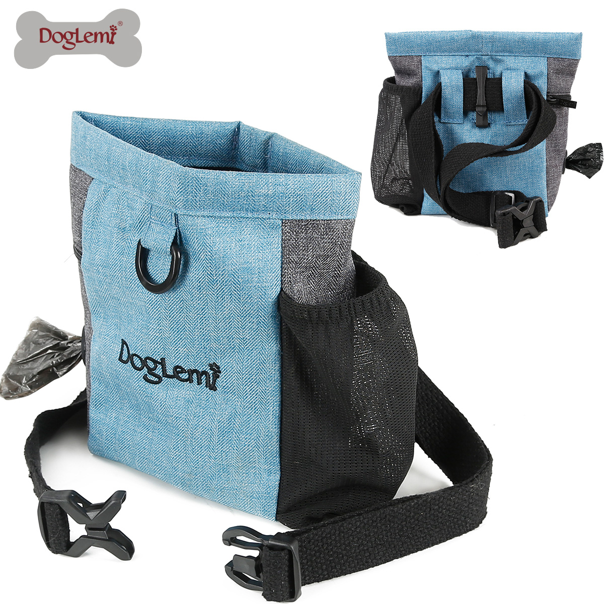 DOG Training Equipment Pet Portable Training Dog Snack Bag Canvas Bag Dog Food Waist Bag Outdoor Training Dog Walking Dog Equipment