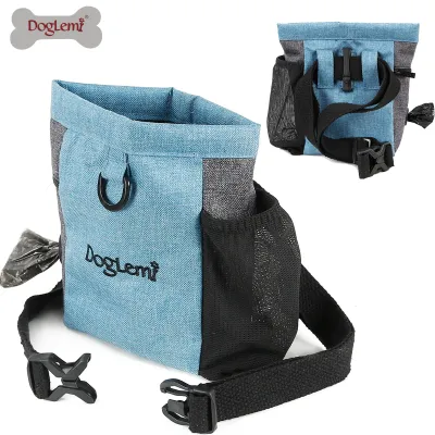 DOG Training Equipment Pet Portable Training Dog Snack Bag Canvas Bag Dog Food Waist Bag Outdoor Training Dog Walking Dog Equipment 02