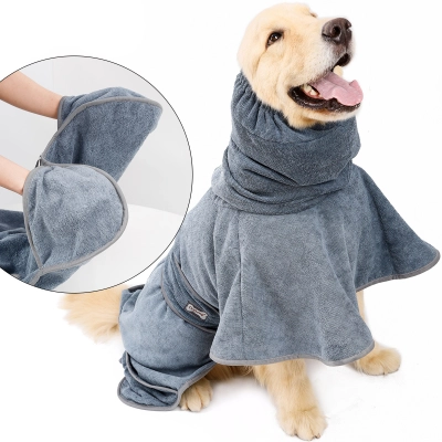 DOGLEMI Dog Bathrobe Towel 01