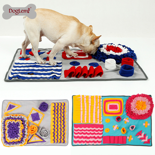 DOG Sniffing Mat Color Pet Sniffing Pad Puzzle Slow Food Training Dog Toys Hide Food To Relieve Boredom