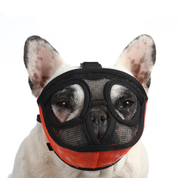 DOG Muzzles Bulldog Mouth Cover French Fighting Yingdou Pet Dog Mouth Cover Short Mouth Dog Anti-bite Anti-chaotic Eating Mouth Cover