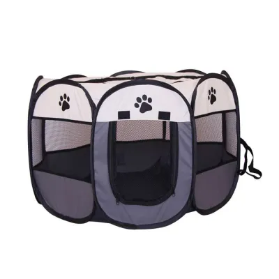Foldable Cat Dog Oxford Octagonal Cage Tent 01