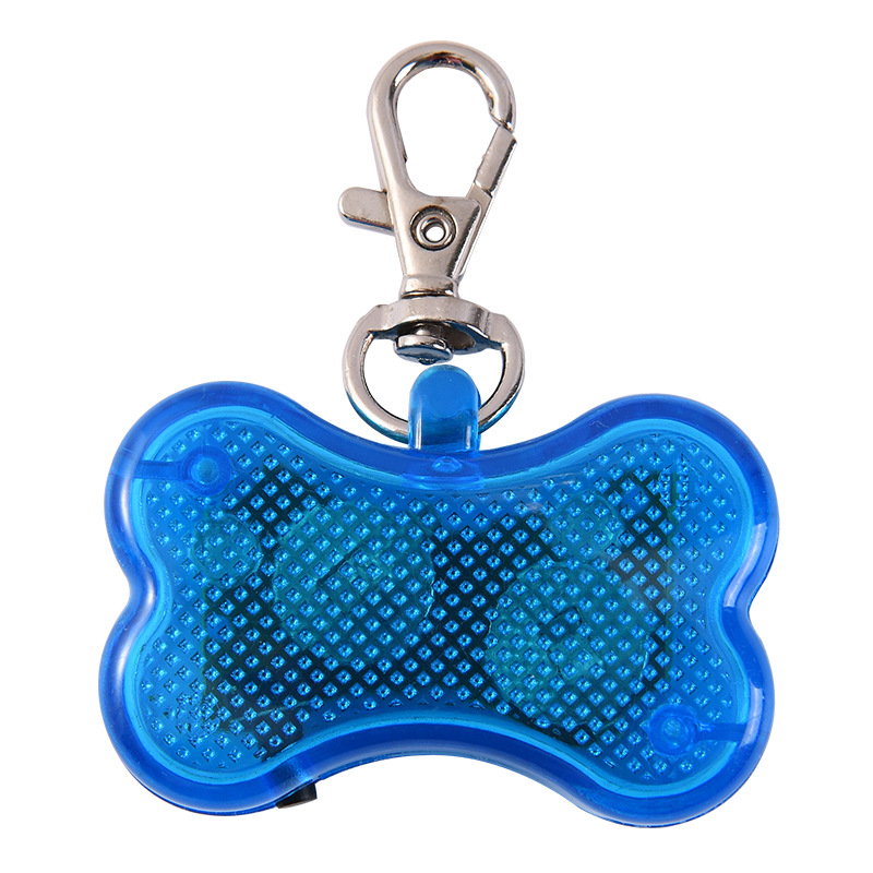 DOG Training Equipment Bone-shaped Pet Dog Light Pendant Led Pet Flash Pendant Anti-lost Dog Pendant