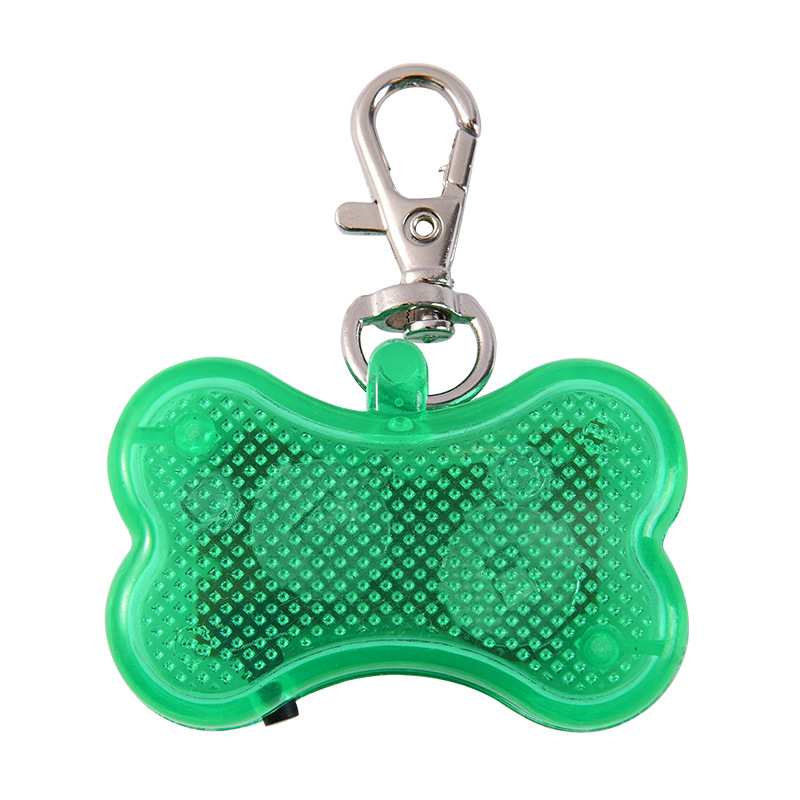 DOG Training Equipment Bone-shaped Pet Dog Light Pendant Led Pet Flash Pendant Anti-lost Dog Pendant
