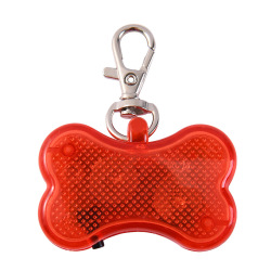 DOG Training Equipment Bone-shaped Pet Dog Light Pendant Led Pet Flash Pendant Anti-lost Dog Pendant
