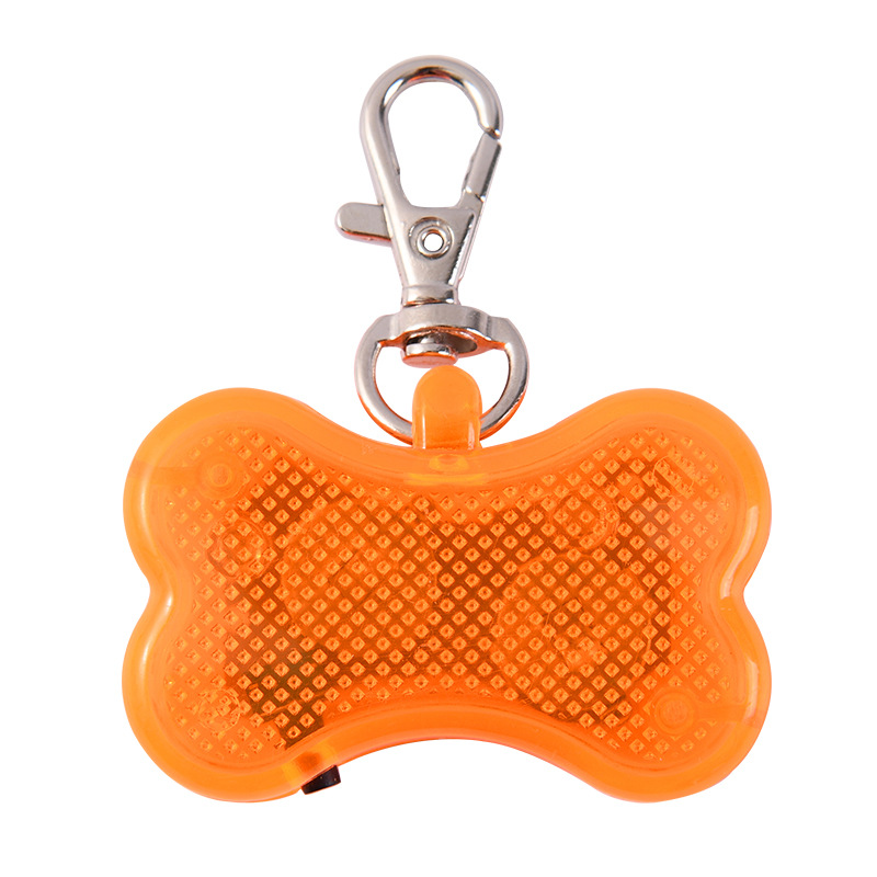 DOG Training Equipment Bone-shaped Pet Dog Light Pendant Led Pet Flash Pendant Anti-lost Dog Pendant