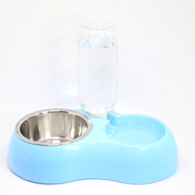 Cat Dog Feeder Bowls With Water Feeder 01