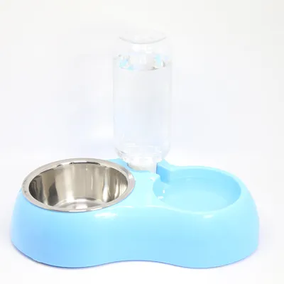 Cat Dog Feeder Bowls With Water Feeder 01