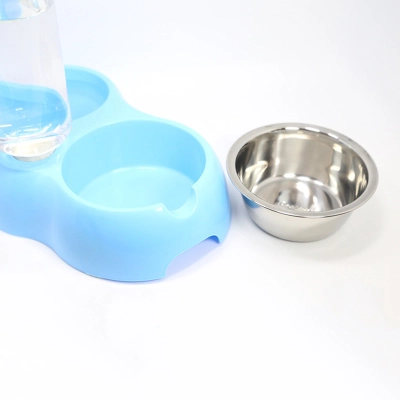 Cat Dog Feeder Bowls With Water Feeder 02