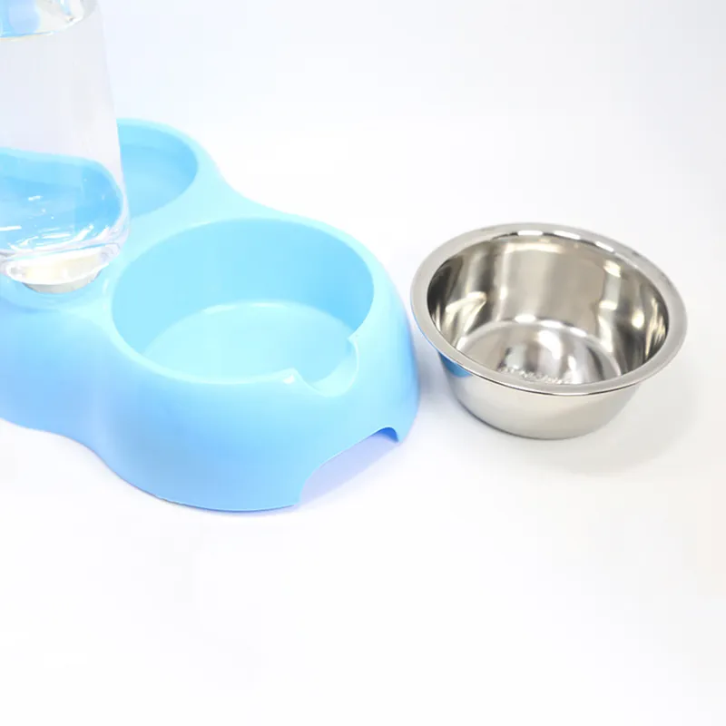 Cat Dog Feeder Bowls With Water Feeder01