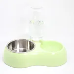 Cat Dog Feeder Bowls With Water Feeder