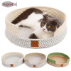 DOGLEMI CAT Bag & Cages Cat bed pure cotton thread woven pad cat grinding paw pad cool and warm pet bed