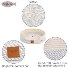 DOGLEMI CAT Bag & Cages Cat bed pure cotton thread woven pad cat grinding paw pad cool and warm pet bed02