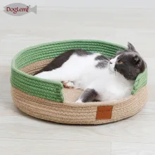 DOGLEMI CAT Bag & Cages Cat bed pure cotton thread woven pad cat grinding paw pad cool and warm pet bed03