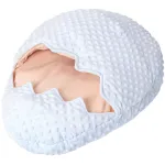 DOGLEMI CAT Bag & Cages Cute Broken Shell Design Pet Nest Autumn And Winter Warm Cat Nest Skin-friendly Short Plush Cushion Cat Bed