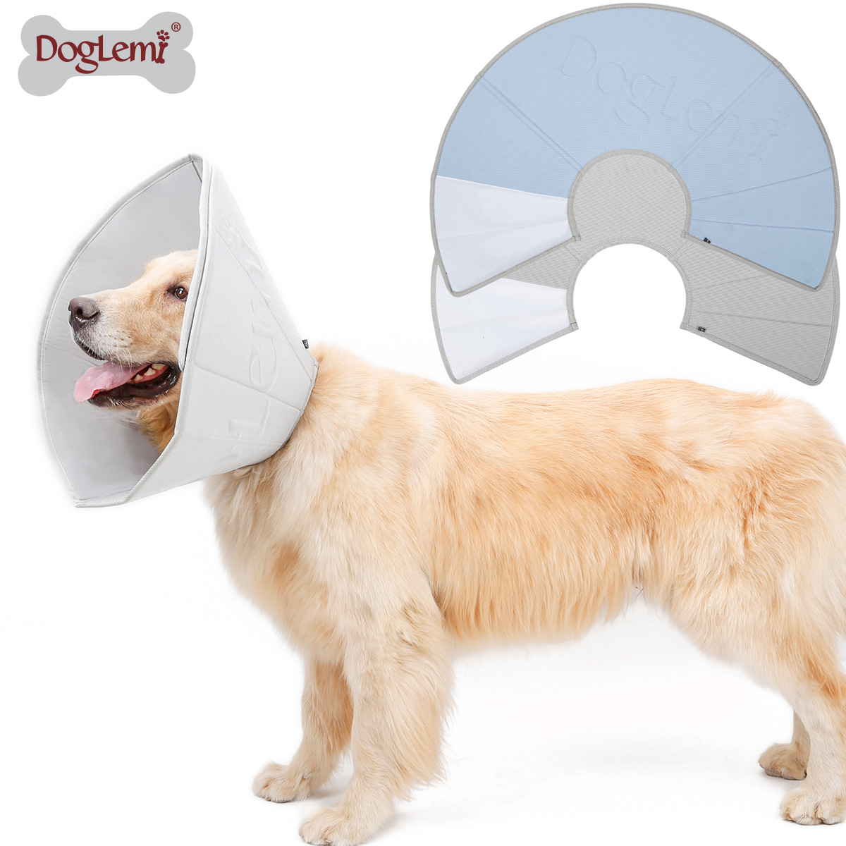 DOGLEMI Cat Dog Recovery Collar for Anti Lick Bite