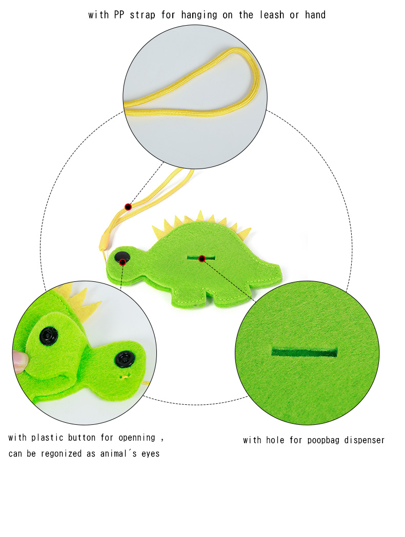 DOGLEMI Portable Cat Dog Garbage packet Replaceable Plastic Bag