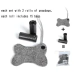 DOGLEMI Portable Cat Dog Garbage packet Replaceable Plastic Bag
