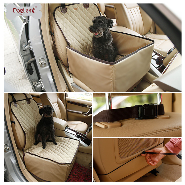 DOGLEMI Cat Dog Car Seat Pet Travel Safety Car Seat Pet Bed For Car