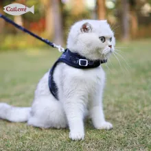 DOGLEMI CAT Leashes & Collars Cat Traction Rope Walking Cat Rope Chest Vest Chest Strap Breathable Anti-breakaway Cat Chain03