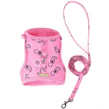 DOGLEMI CAT Leashes & Collars Cat Traction Rope Walking Cat Rope Chest Vest Chest Strap Breathable Anti-breakaway Cat Chain05