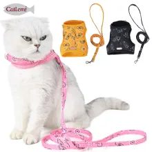 DOGLEMI CAT Leashes & Collars Cat Traction Rope Walking Cat Rope Chest Vest Chest Strap Breathable Anti-breakaway Cat Chain01