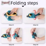 DOGLEMI Outdoor Folding Dog Slow Feeder Bowls