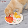 DOGLEMI DOG Sniffing Mat Pizza Pet Sniffing Pads Dog Training Pads Consume Energy Slow Food Puzzle Training Sniffing Toys