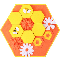 DOGLEMI DOG Sniffing Mat Pet Bee Sniffing Pad Dog Hiding Food Training Supplies Consume Physical Interactive Play To Relieve Boredom Dog Toys