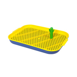 Dog Toilet Detachable Mesh Dog Toilet with Post Potty Training Easy to Clean Can be used for large medium and small dogs such as teddy poodles etc.