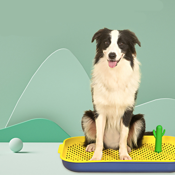 Dog Toilet Detachable Mesh Dog Toilet with Post Potty Training Easy to Clean Can be used for large medium and small dogs such as teddy poodles etc.