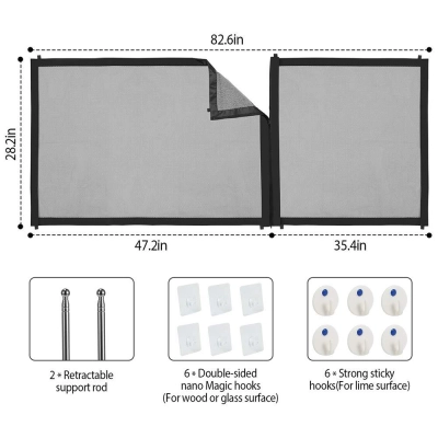 Portable Folding Cat Dog Fence Isolation Mesh 02
