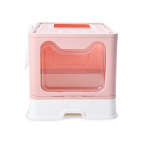 Cat Litter & Cat Litter Boxes Drawer Folding Cat Litter Box Fully Enclosed Splash-proof Cat Toilet Can Be Used To Prevent Cats Such As Blue Cats From Going Out With Cat Litter After Going To The Toilet