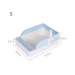 Cat Litter & Cat Litter Boxes Semi-open Splash Resistant Litter Box Durable High Side Screen Litter Box With Litter Scoop For Easy Cleaning And Assembly