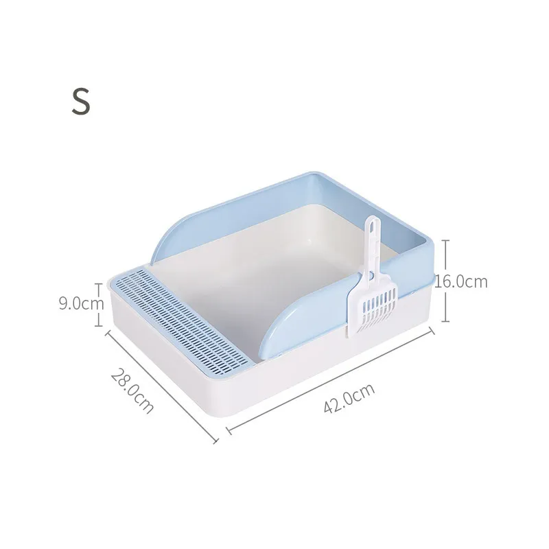 Cat Litter & Cat Litter Boxes Semi-open Splash Resistant Litter Box Durable High Side Screen Litter Box With Litter Scoop For Easy Cleaning And Assembly