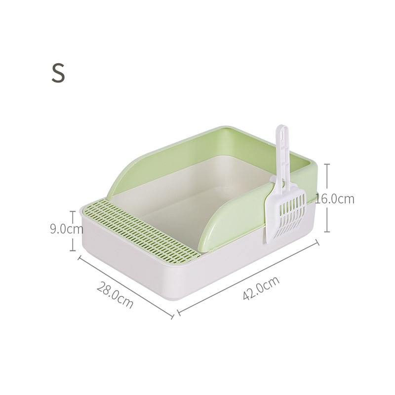 Cat Litter & Cat Litter Boxes Semi-open Splash Resistant Litter Box Durable High Side Screen Litter Box With Litter Scoop For Easy Cleaning And Assembly