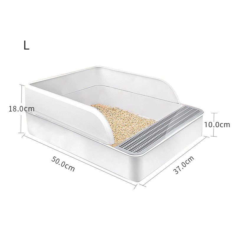 Cat Litter & Cat Litter Boxes Semi-open Splash Resistant Litter Box Durable High Side Screen Litter Box With Litter Scoop For Easy Cleaning And Assembly