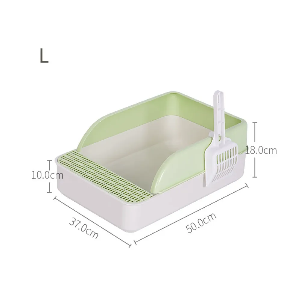 Cat Litter & Cat Litter Boxes Semi-open Splash Resistant Litter Box Durable High Side Screen Litter Box With Litter Scoop For Easy Cleaning And Assembly