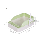 Cat Litter & Cat Litter Boxes Semi-open Splash Resistant Litter Box Durable High Side Screen Litter Box With Litter Scoop For Easy Cleaning And Assembly