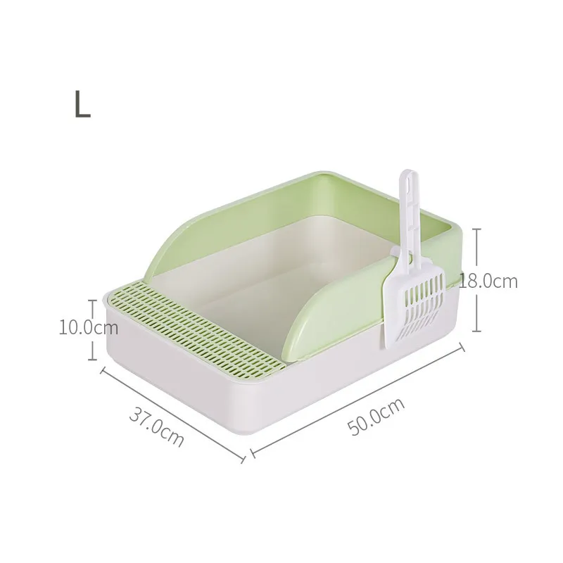 Cat Litter & Cat Litter Boxes Semi-open Splash Resistant Litter Box Durable High Side Screen Litter Box With Litter Scoop For Easy Cleaning And Assembly
