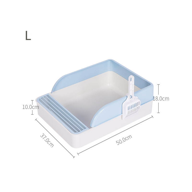 Cat Litter & Cat Litter Boxes Semi-open Splash Resistant Litter Box Durable High Side Screen Litter Box With Litter Scoop For Easy Cleaning And Assembly